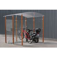 Refugio para bicicletas 4 m² - Madera exótica