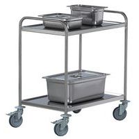 Carro de acero inoxidable - 2 niveles - Carga 120 kg