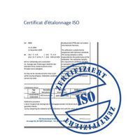 Certificado de calibración ISO