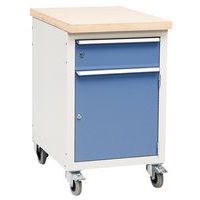 Banco de trabajo móvil Modul - 1 cajón y 1 puerta