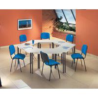 Conjunto de mesa de reunión 6 mesas y 6 sillas