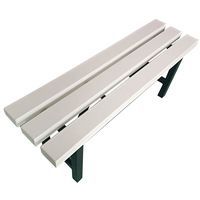 Banco blanco de PVC - Sin montar - Manutan