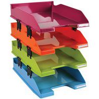 Set de bandeja para documentos Combo colores surtidos - Lote de 4