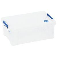 Caja de organización con tapa, Capacidad: 10 L, Encajable: no, Altura total: 155 mm, Anchura total: 255 mm