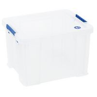 Caja de organización con tapa, Capacidad: 36 L, Encajable: no, Altura total: 315 mm, Anchura total: 380 mm