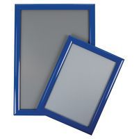 Marco clic-clac de aluminio con esquina en punta - Azul - Manutan Expert