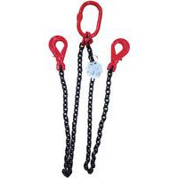 Eslinga de cadena con 2 ramales con gancho automático - Capacidad 1600 kg - Manutan