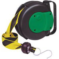 Enrollador de cinta de señalización de color negro y amarillo - Câble Equipements