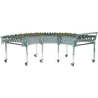 Transportador extensible con rodillos de plástico - Capacidad de 40 kg