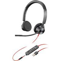 Auricular USB-A/jack - 2 auriculares - BW3325