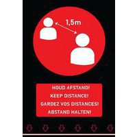 Alfombra de entrada para mantener el distanciamiento social - 1,5 m