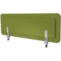 Pant. acústica verde cartujo + pinzas escritorio simple