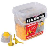 Kit 400 refuerzos cruz autoniv. 2 mm + 50 cabezas atornillar