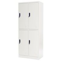 Taquilla metal 4 casill. gris - 2 columnas - Manutan Expert