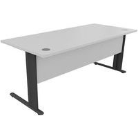 Mesa de oficina rectangular, Tipo de patas: Patas en L, Montaje: Para montar, Anchura total: 180 cm