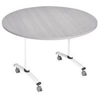 Mesa con tablero laminado redondo con eje - Manutan Expert