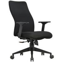 Silla de oficina Penelope con respaldo medio - Base negra - Manutan Expert