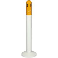 Cenicero con pie cigarrillo - Blanco y naranja - Probbax