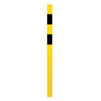 Poste de acero lacado de 70×70 mm amarillo/negro - Croso