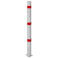 Poste de acero de 70 × 70 mm galvanizado +rojo reflectante - Croso