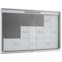 Vitrina para anuncios - Premium TN - De pared - Aluminio - WSM