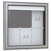 Vitrina para anuncios - Premium TN - Con patas - Aluminio - WSM