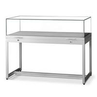 Mesa vitrina de exposición con patas - 120×60×92 cm - Sarazino