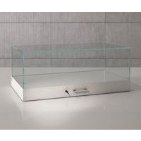 Vitrina de exposición con campana 100 x 51 x 41 cm blanco - Sarazino