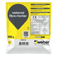 Fibra de mortero Weberad de 6 mm - 100 g - Weber Saint Gobain
