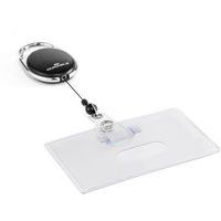 Portatarjetas para 1 tarjeta con enrollador STYLE negro - Durable
