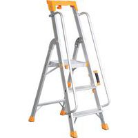 Escalera profesional de aluminio con rampa - Manutan