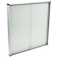 Vitrina de interior con 2 puertas - Fondo de aluminio - Manutan Expert