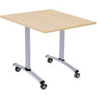 Mesa con tablero laminado cuadrado con eje - Manutan Expert