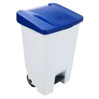 Cubo de basura móvil con pedal - Ergonómico - Recogida selectiva - 80 L - Manutan Expert
