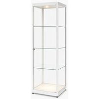 Vitrina de exposición de columna - 50×50×200 cm - Sarazino