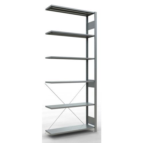 Estantería ligera Easy-Fix - Una cara - 2500 mm de altura - Galvanizada - Schulte