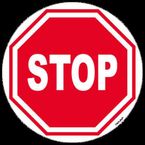 Pictograma de suelo - Stop - 300 mm - Novap