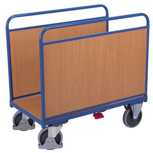 Carro ergonómico con 2 adrales de madera - Capacidad 500 kg