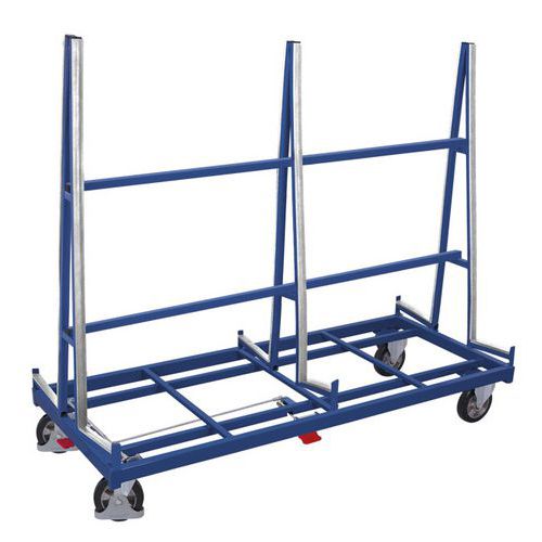 Carro ergonómico portapaneles de doble cara - Capacidad 1200 kg