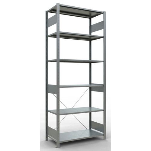 Estantería ligera Easy-Fix - Una cara - 2500 mm de altura - Galvanizada - Schulte