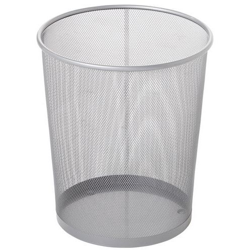 Papelera de rejilla redonda plata - 19 L - Rubbermaid Papelera de rejilla redonda plata - 19 L - Rubbermaid