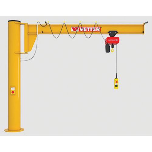 Grúa pivotante de columna con brazo recto - Carga 500 kg