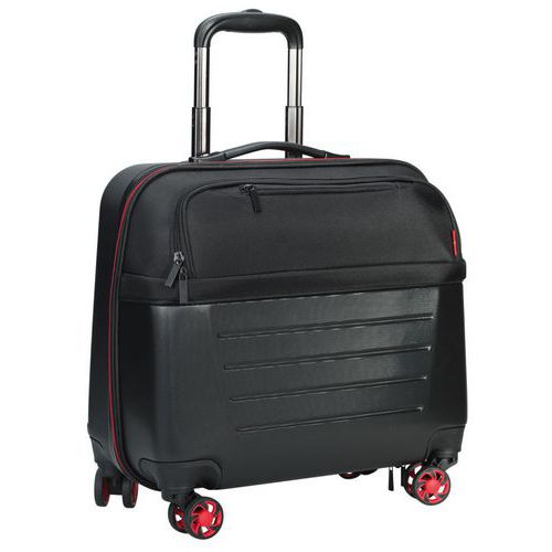 Maleta multifunción Trolley Pilot con 4 ruedas y carcasa de ABS - Sign
