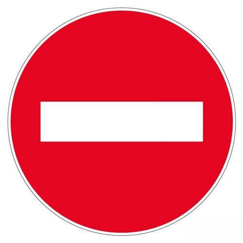 Pictograma de suelo - Dirección prohibida - 300 mm - Novap