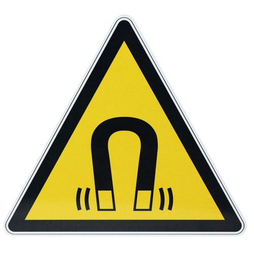 Señal de peligro - Campo magnético - Aluminio