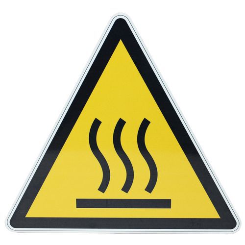 Señal de peligro - Superficie caliente - Aluminio
