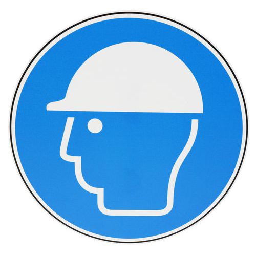 Señal - Casco de seguridad obligatorio - PVC - Manutan Expert