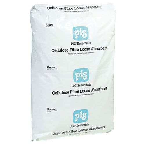 Absorbente granulado de fibra de celulosa PIG Essentials - Pig