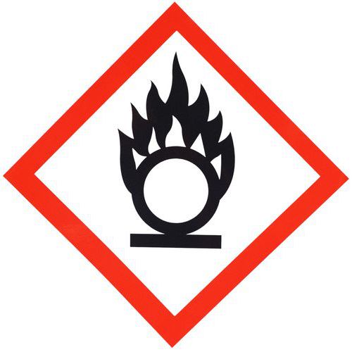 Señal CLP - Riesgo de oxidación - Adhesiva - 120×120 mm