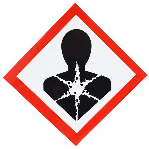 Señal CLP - Riesgo para la salud - Adhesiva - 120×120 mm